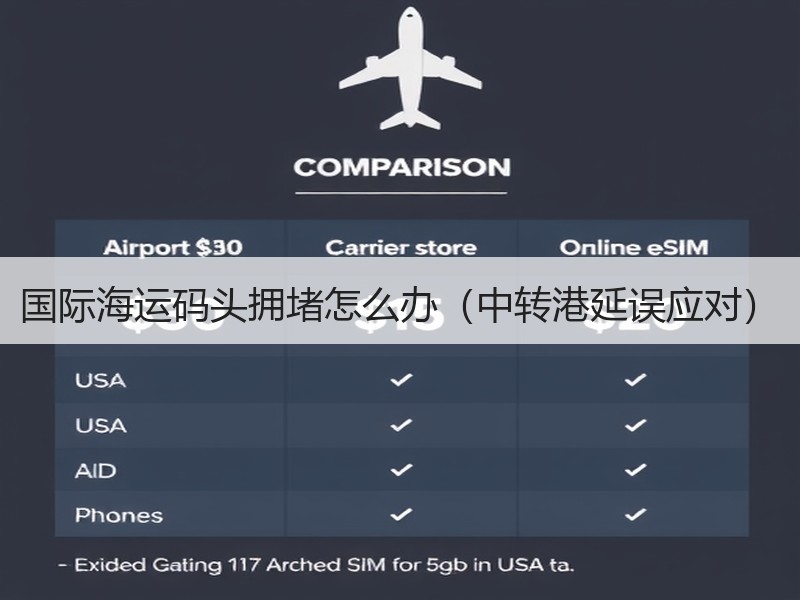国际海运码头拥堵怎么办（中转港延误应对）
