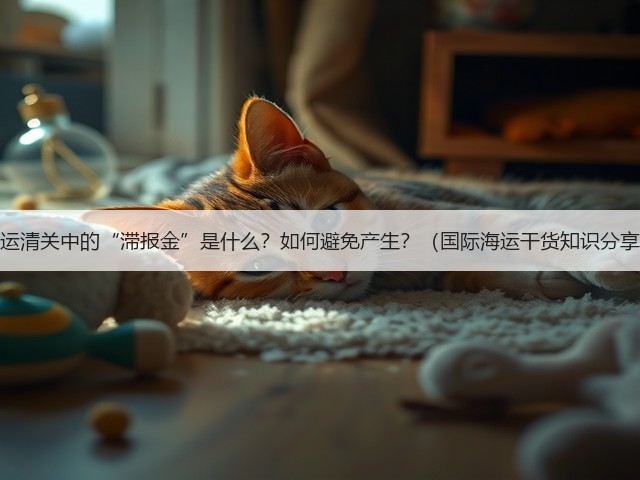 海运清关中的“滞报金”是什么?如何避免产生?(国际海运干货知识分享)(图1) 海运清关中的“滞报金”是什么?如何避免产生?(国际海运干货知识分享)(图1)