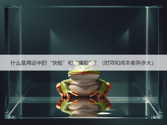 什么是海运中的“快船”和“慢船”?(时效和成本差异多大)(图2) 什么是海运中的“快船”和“慢船”?(时效和成本差异多大)(图2)