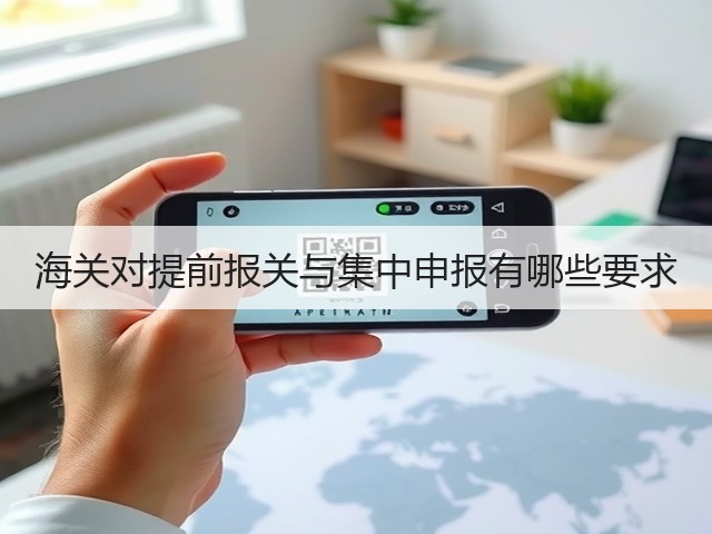 海关对提前报关与集中申报有哪些要求(图2) 海关对提前报关与集中申报有哪些要求(图2)