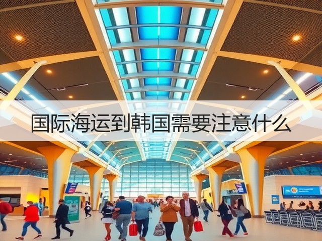 国际海运到韩国需要注意什么(图2) 国际海运到韩国需要注意什么(图2)