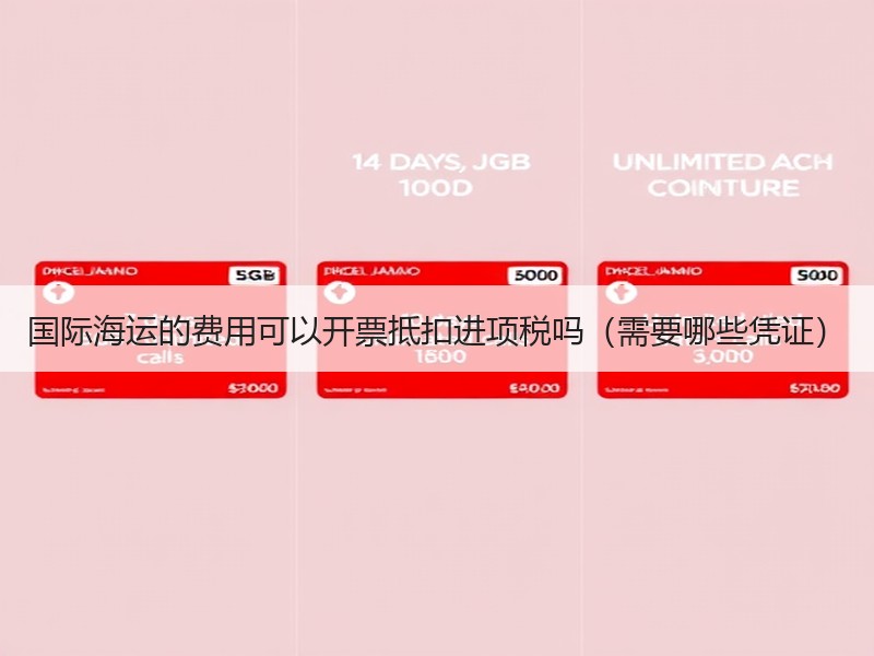 国际海运的费用可以开票抵扣进项税吗（需要哪些凭证）