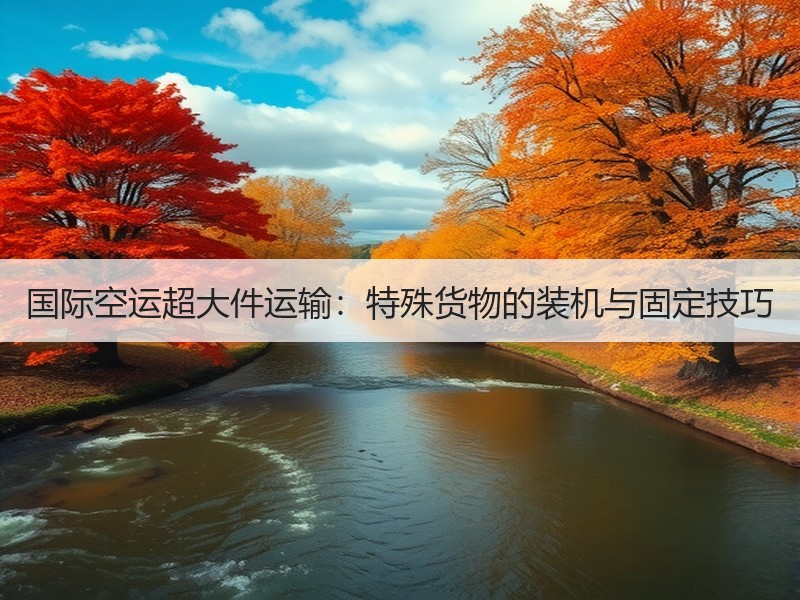 国际空运超大件运输:特殊货物的装机与固定技巧 国际空运超大件运输:特殊货物的装机与固定技巧