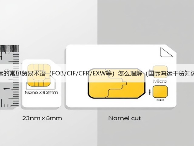 国际海运的常见贸易术语(FOB/CIF/CFR/EXW等)怎么理解(国际海运干货知识分享)(图2) 国际海运的常见贸易术语(FOB/CIF/CFR/EXW等)怎么理解(国际海运干货知识分享)(图2)