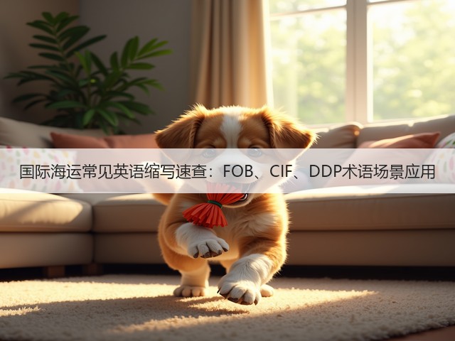国际海运常见英语缩写速查:FOB、CIF、DDP术语场景应用(图2) 国际海运常见英语缩写速查:FOB、CIF、DDP术语场景应用(图2)