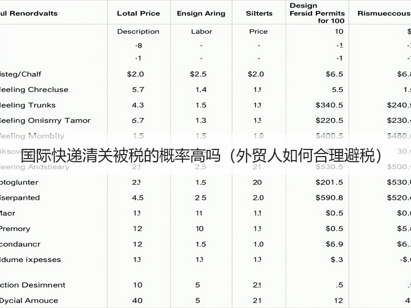 国际快递清关被税的概率高吗(外贸人如何合理避税) 国际快递清关被税的概率高吗(外贸人如何合理避税)