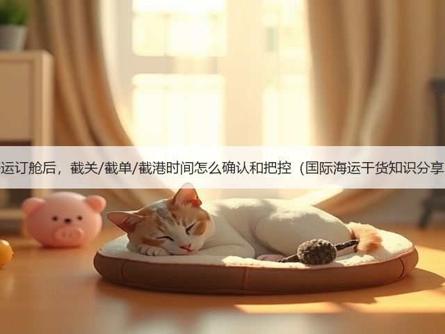 海运订舱后,截关/截单/截港时间怎么确认和把控(国际海运干货知识分享)(图2) 海运订舱后,截关/截单/截港时间怎么确认和把控(国际海运干货知识分享)(图2)