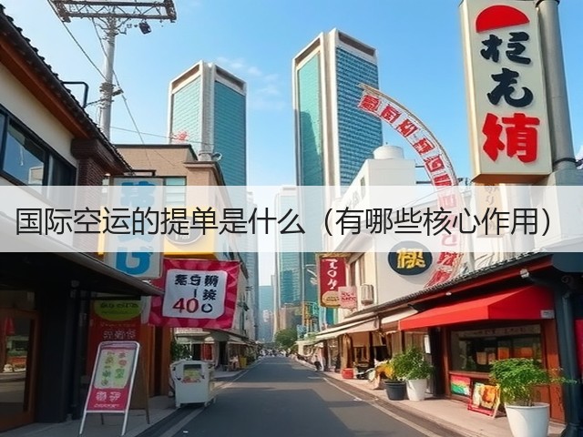 国际空运的提单是什么(有哪些核心作用)(图2) 国际空运的提单是什么(有哪些核心作用)(图2)