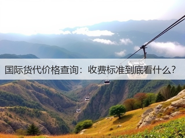 国际货代价格查询:收费标准到底看什么?(图2) 国际货代价格查询:收费标准到底看什么?(图2)