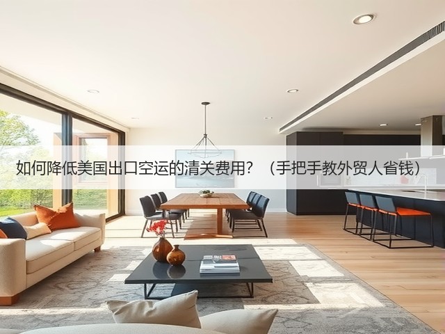 如何降低美国出口空运的清关费用?(手把手教外贸人省钱)(图2) 如何降低美国出口空运的清关费用?(手把手教外贸人省钱)(图2)
