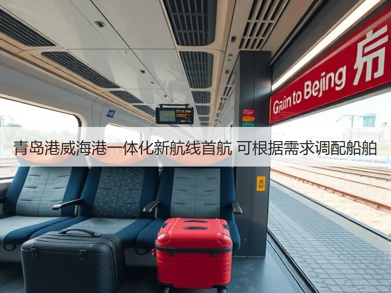 青岛港威海港一体化新航线首航 可根据需求调配船舶 青岛港威海港一体化新航线首航 可根据需求调配船舶