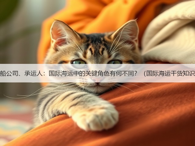 货代、船公司、承运人:国际海运中的关键角色有何不同?(国际海运干货知识分享)(图2) 货代、船公司、承运人:国际海运中的关键角色有何不同?(国际海运干货知识分享)(图2)