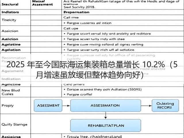2025 年至今国际海运集装箱总量增长 10.2%(5 月增速虽放缓但整体趋势向好)(图1) 2025 年至今国际海运集装箱总量增长 10.2%(5 月增速虽放缓但整体趋势向好)(图1)