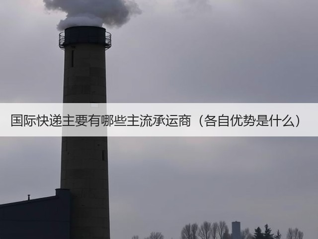国际快递主要有哪些主流承运商(各自优势是什么)(图2) 国际快递主要有哪些主流承运商(各自优势是什么)(图2)