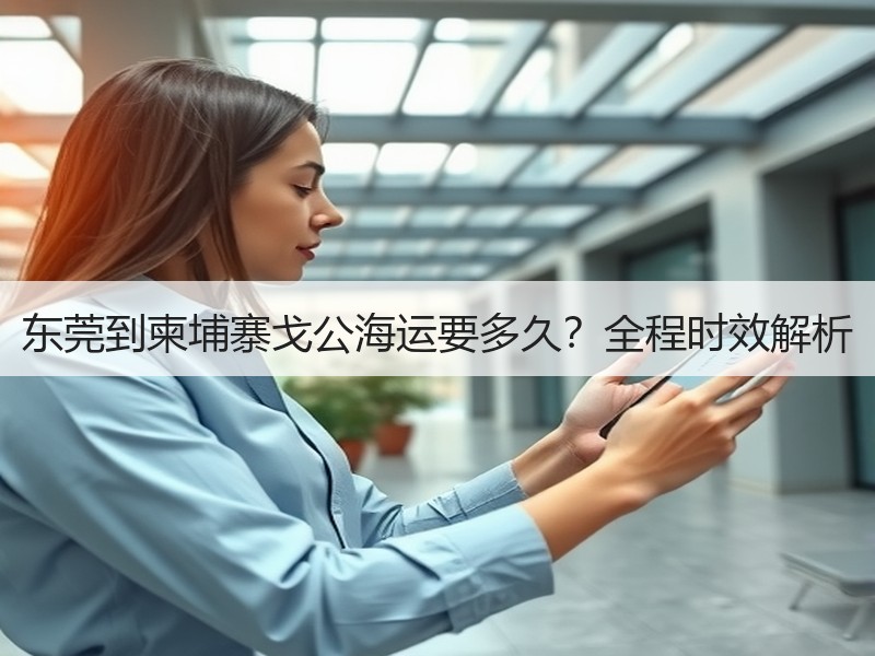 东莞到柬埔寨戈公海运要多久？全程时效解析