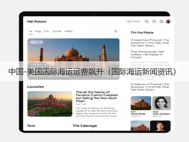 中国-美国国际海运运费飙升（国际海运新闻资讯）(图1)