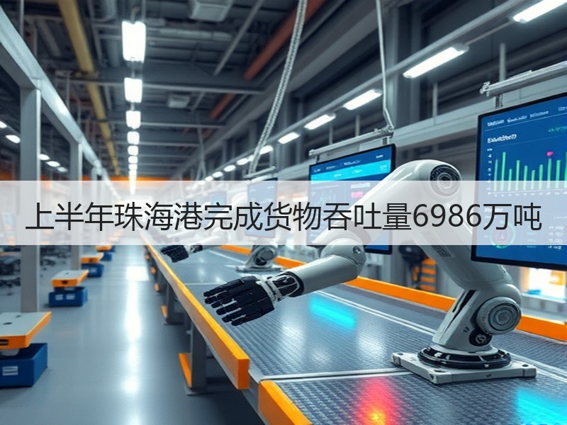 上半年珠海港完成货物吞吐量6986万吨