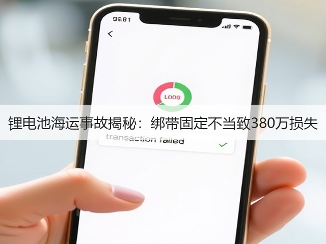 锂电池海运事故揭秘:绑带固定不当致380万损失(图3) 锂电池海运事故揭秘:绑带固定不当致380万损失(图3)