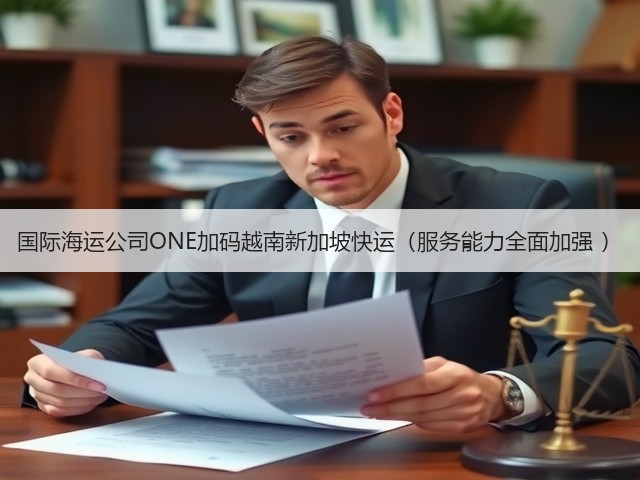 国际海运公司ONE加码越南新加坡快运(服务能力全面加强 )(图2) 国际海运公司ONE加码越南新加坡快运(服务能力全面加强 )(图2)