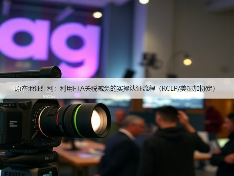 原产地证红利:利用FTA关税减免的实操认证流程(RCEP/美墨加协定) 原产地证红利:利用FTA关税减免的实操认证流程(RCEP/美墨加协定)