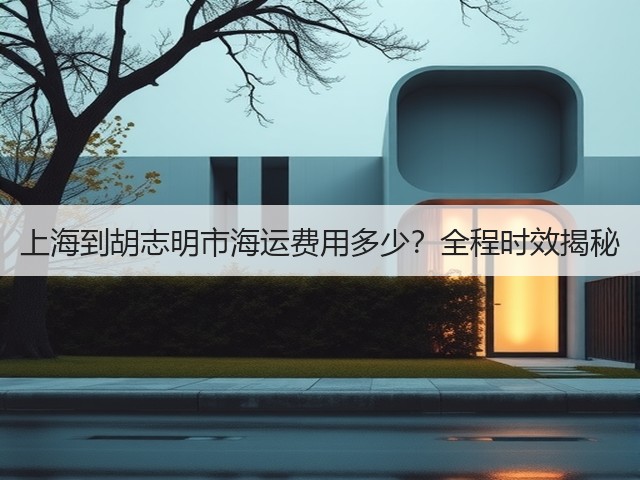 上海到胡志明市海运费用多少?全程时效揭秘(图2) 上海到胡志明市海运费用多少?全程时效揭秘(图2)