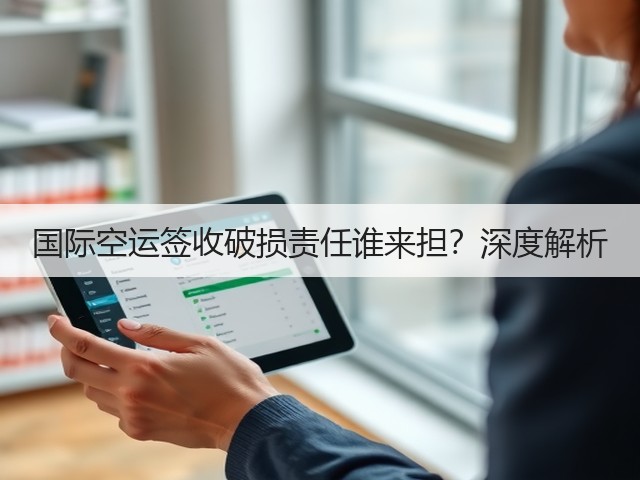 国际空运签收破损责任谁来担?深度解析(图2) 国际空运签收破损责任谁来担?深度解析(图2)