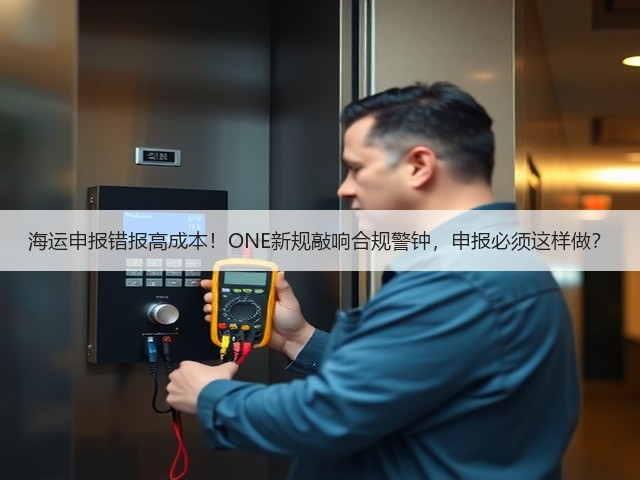 海运申报错报高成本！ONE新规敲响合规警钟，申报必须这样做？(图1)