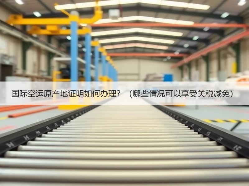 国际空运原产地证明如何办理？（哪些情况可以享受关税减免）