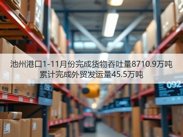 池州港口1-11月份完成货物吞吐量8710.9万吨 累计完成外贸发运量45.5万吨(图3)