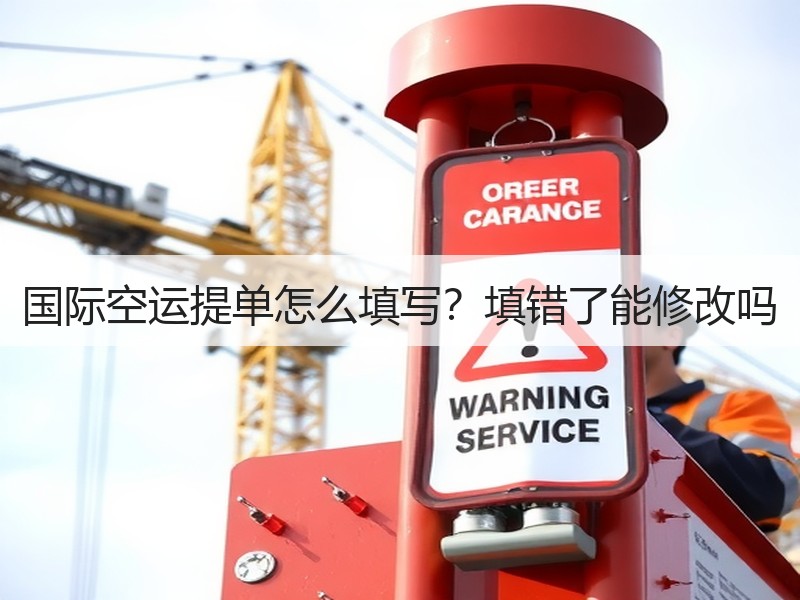 国际空运提单怎么填写？填错了能修改吗