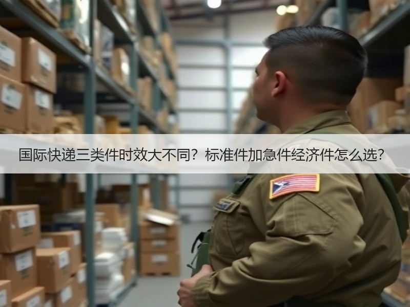 国际快递三类件时效大不同？标准件加急件经济件怎么选？