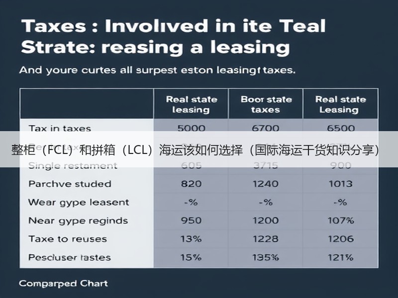 整柜（FCL）和拼箱（LCL）海运该如何选择（国际海运干货知识分享）