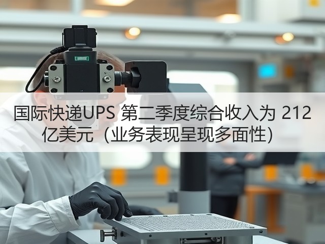 国际快递UPS 第二季度综合收入为 212 亿美元(业务表现呈现多面性)(图3) 国际快递UPS 第二季度综合收入为 212 亿美元(业务表现呈现多面性)(图3)
