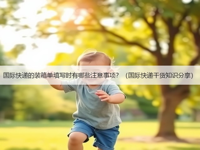 国际快递的装箱单填写时有哪些注意事项?(国际快递干货知识分享)(图3) 国际快递的装箱单填写时有哪些注意事项?(国际快递干货知识分享)(图3)