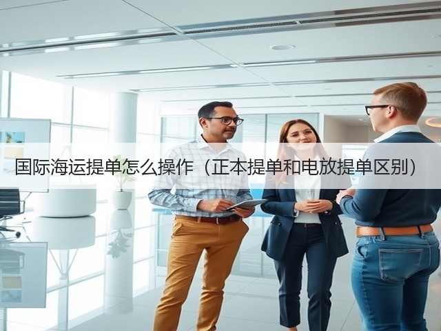 国际海运提单怎么操作(正本提单和电放提单区别)(图1) 国际海运提单怎么操作(正本提单和电放提单区别)(图1)
