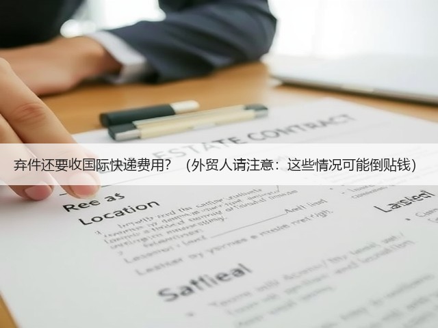 弃件还要收国际快递费用?(外贸人请注意:这些情况可能倒贴钱)(图3) 弃件还要收国际快递费用?(外贸人请注意:这些情况可能倒贴钱)(图3)