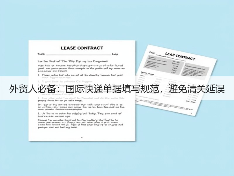 外贸人必备:国际快递单据填写规范,避免清关延误 外贸人必备:国际快递单据填写规范,避免清关延误