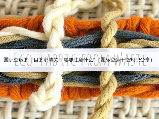 国际空运的“目的港清关”需要注意什么*(国际空运干货知识分享)(图1) 国际空运的“目的港清关”需要注意什么*(国际空运干货知识分享)(图1)