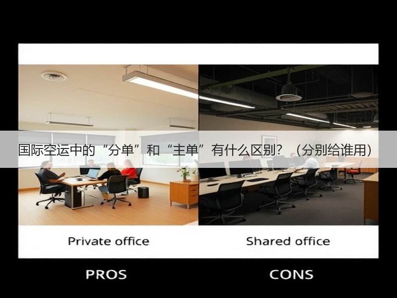 国际空运中的“分单”和“主单”有什么区别？（分别给谁用）