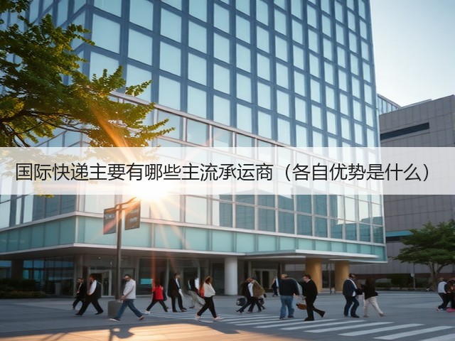 国际快递主要有哪些主流承运商(各自优势是什么)(图1) 国际快递主要有哪些主流承运商(各自优势是什么)(图1)
