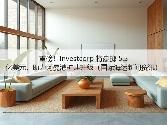 重磅!Investcorp 将豪掷 5.5 亿美元,助力阿曼港扩建升级(国际海运新闻资讯)(图3) 重磅!Investcorp 将豪掷 5.5 亿美元,助力阿曼港扩建升级(国际海运新闻资讯)(图3)