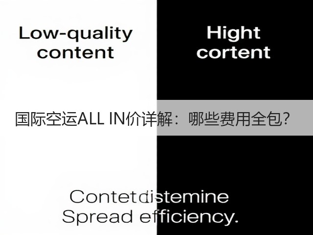 国际空运ALL IN价详解:哪些费用全包?(图2) 国际空运ALL IN价详解:哪些费用全包?(图2)