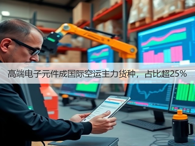 高端电子元件成国际空运主力货种,占比超25%(图1) 高端电子元件成国际空运主力货种,占比超25%(图1)