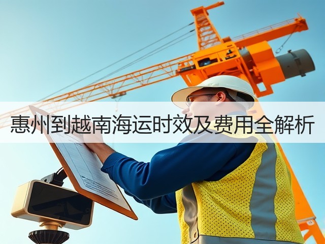 惠州到越南海运时效及费用全解析(图2)
