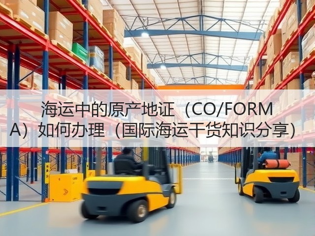 海运中的原产地证(CO/FORM A)如何办理(国际海运干货知识分享)(图1) 海运中的原产地证(CO/FORM A)如何办理(国际海运干货知识分享)(图1)