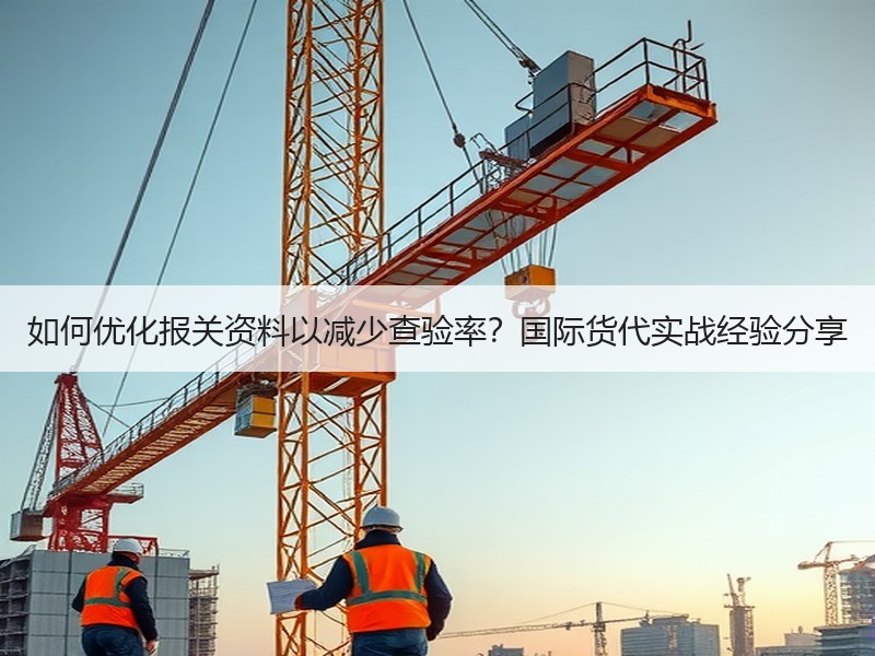 如何优化报关资料以减少查验率？国际货代实战经验分享