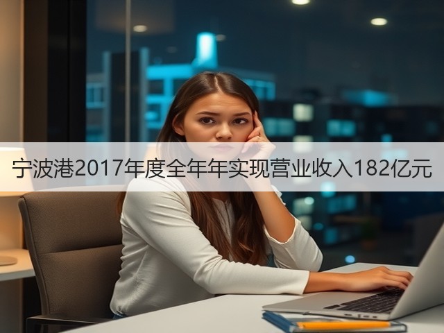 宁波港2017年度全年年实现营业收入182亿元(图2) 宁波港2017年度全年年实现营业收入182亿元(图2)
