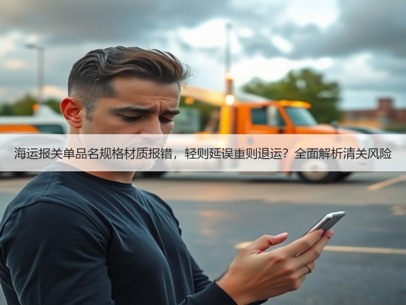 海运报关单品名规格材质报错，轻则延误重则退运？全面解析清关风险