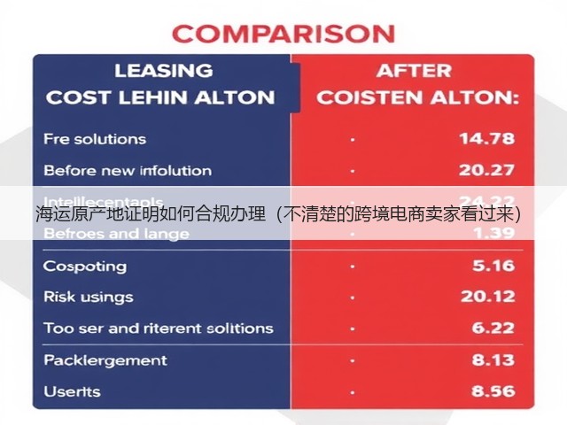 海运原产地证明如何合规办理(不清楚的跨境电商卖家看过来)(图2) 海运原产地证明如何合规办理(不清楚的跨境电商卖家看过来)(图2)