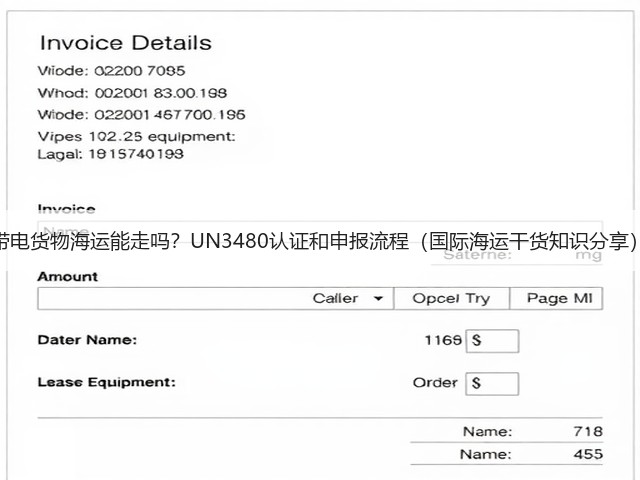 带电货物海运能走吗？UN3480认证和申报流程（国际海运干货知识分享）(图3)
